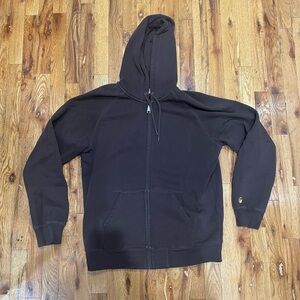 Carhartt WIP Men's Brown Zip-Up Hoodie